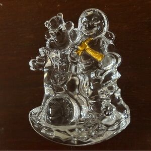 Marquis by Waterford Crystal Santa Claus is coming to town elves making the toys